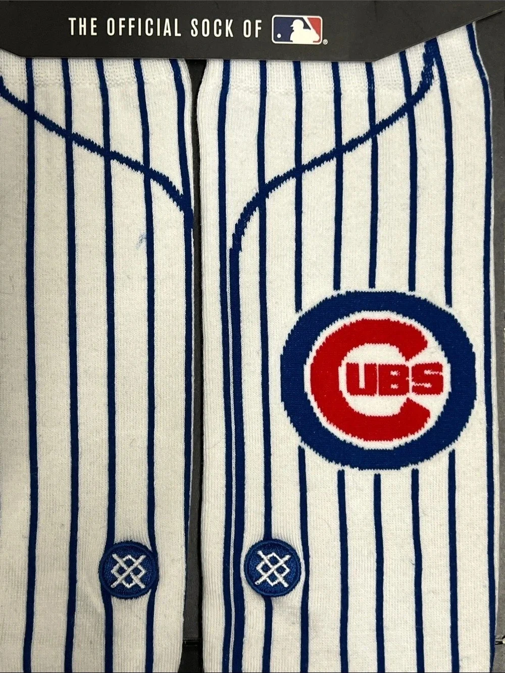 Stance Chicago Cubs MLB Pinstripe Socks White & Blue. Men's Size Large. NWT